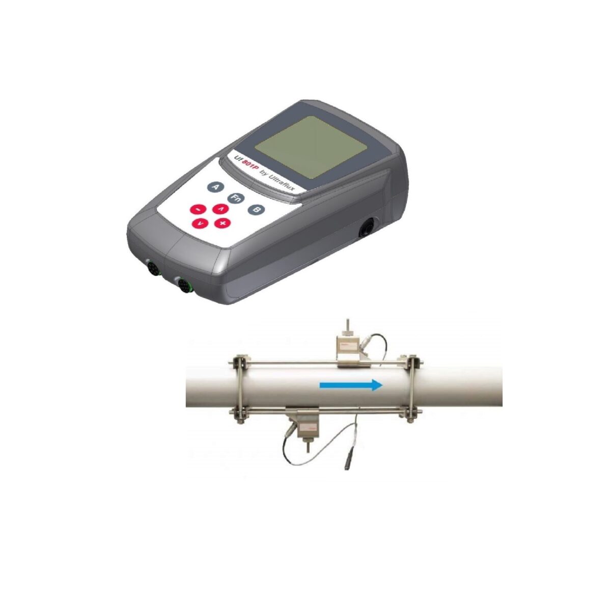 Ultraflux Uf 801-P Portable Clamp-On Flow Meter – Seztec USA